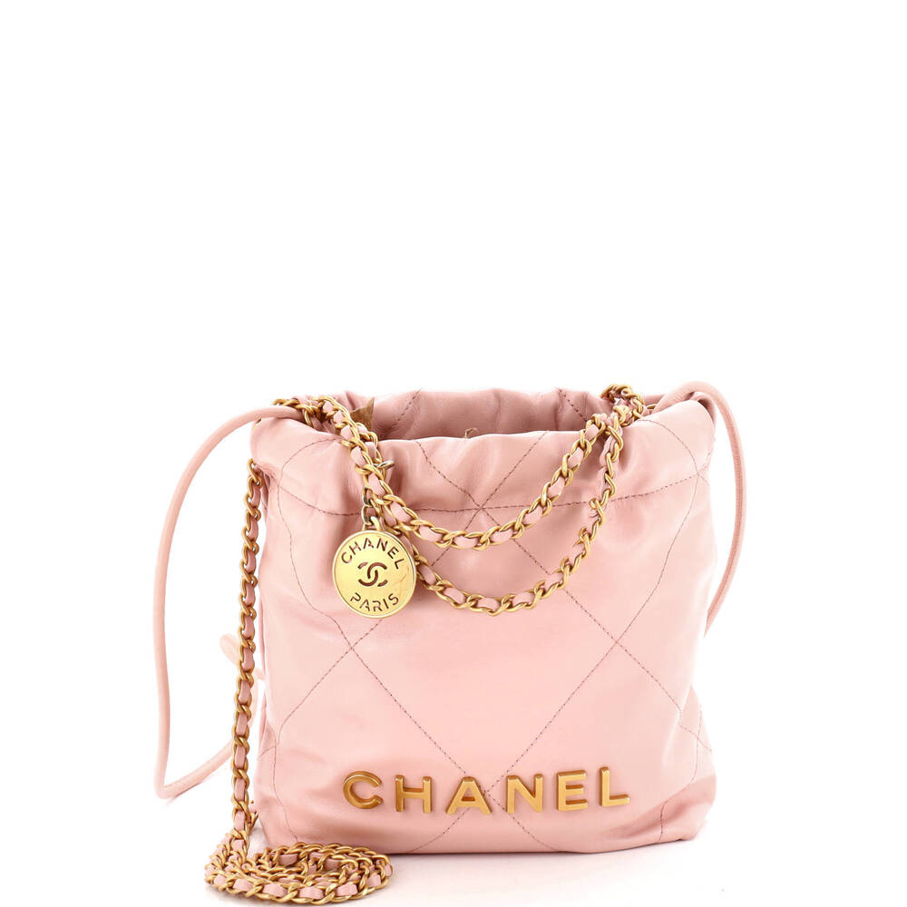 Chanel Mini 22 Chain Hobo Quilted Calfskin